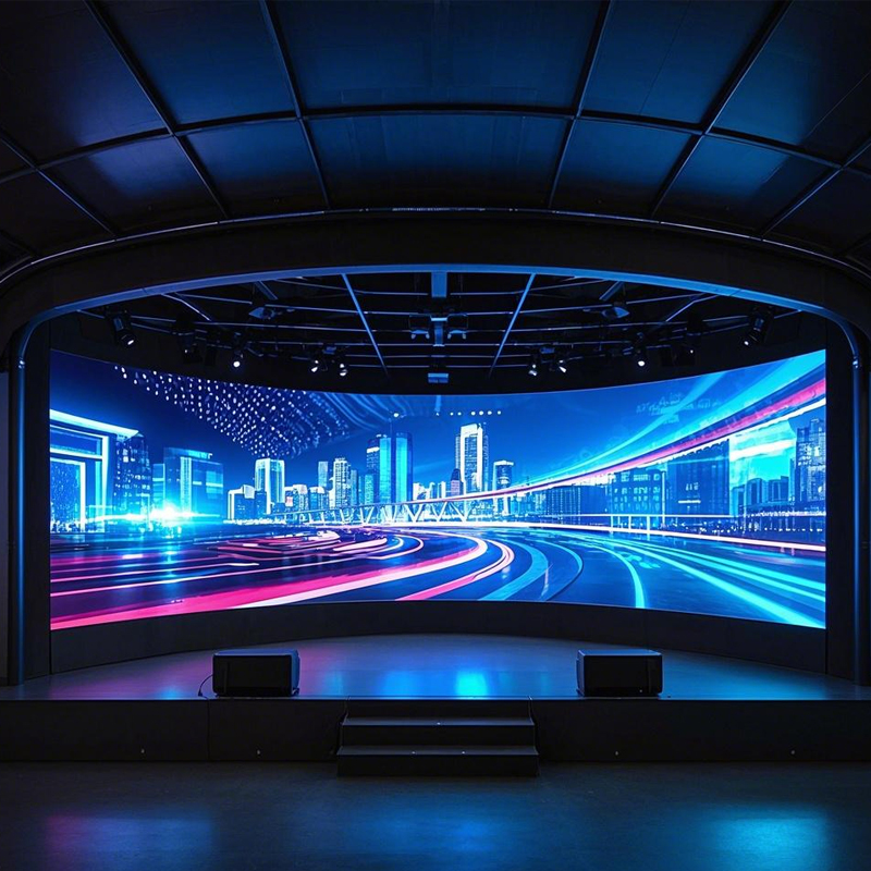 High Brightness Curved Flexible LED Rental Screen for Stages